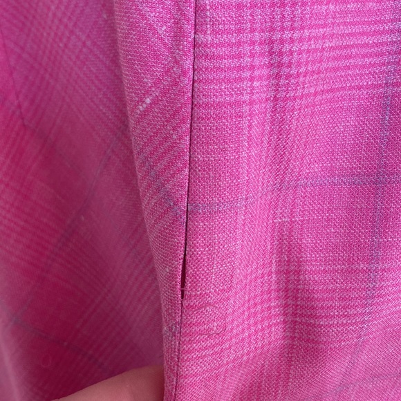 Kiton Napoli Womens Dress Sz 6 Cashmere Silk Linen Luxury Italian Pink Executive - Picture 9 of 16
